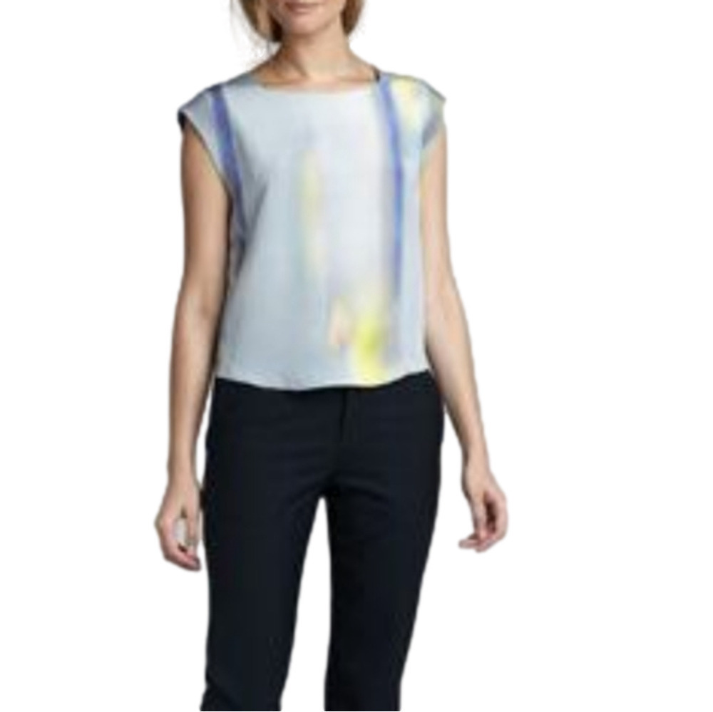 Theory Binta Silk Blouse M